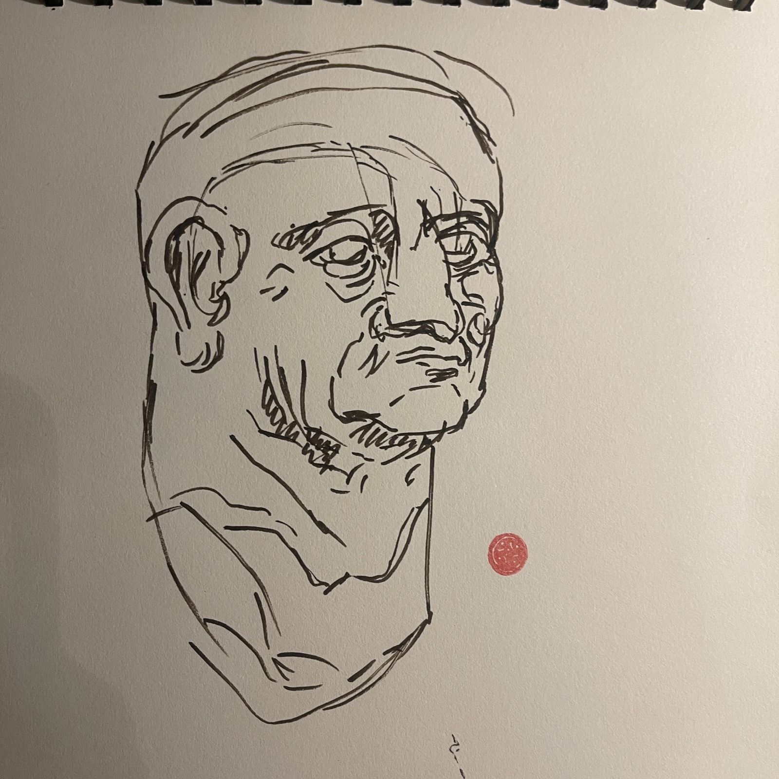 Sketchbook, brush pen, Museum für Abgüsse, 2025