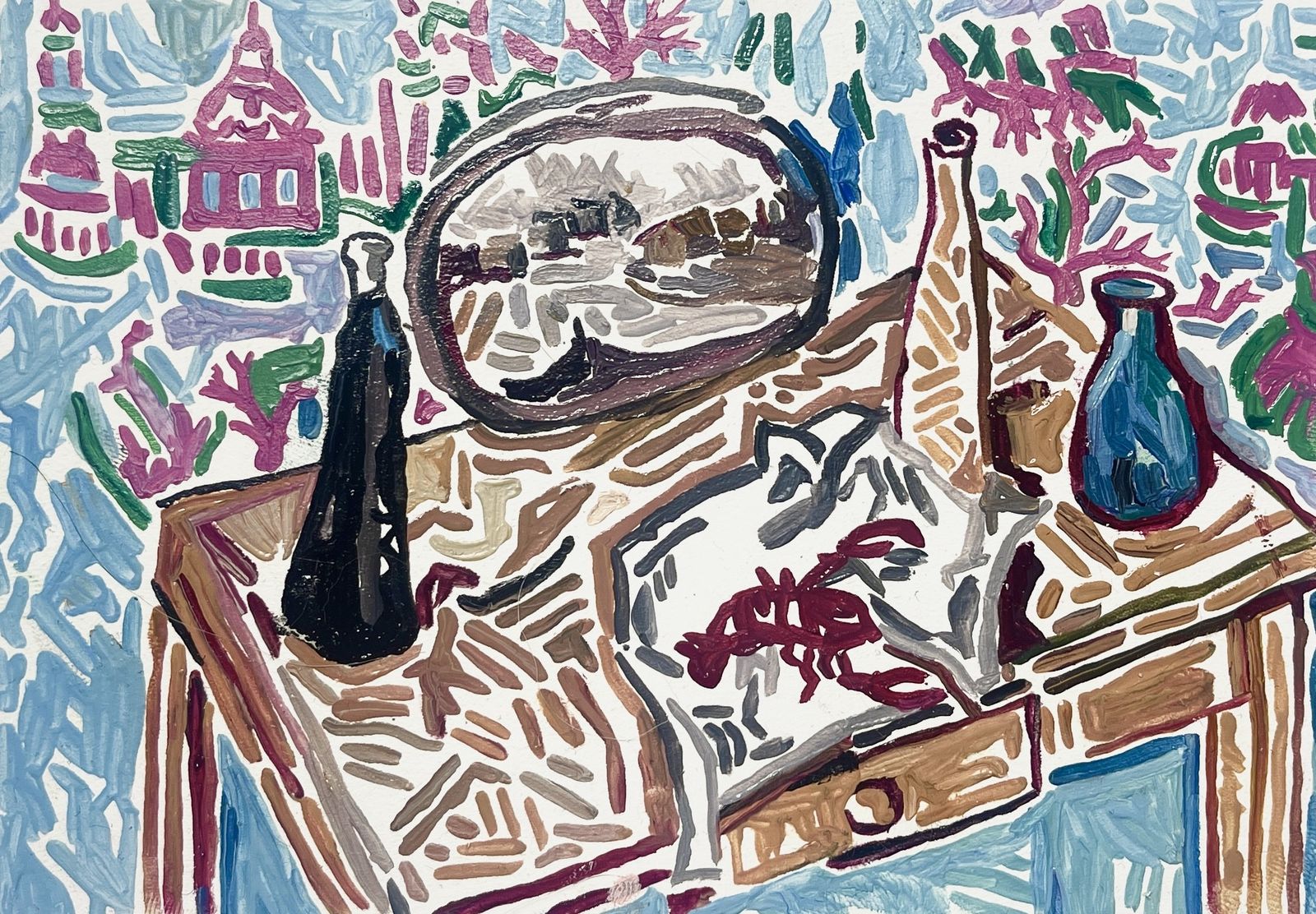 Fragments & Fractals: still life with mirror, 2025