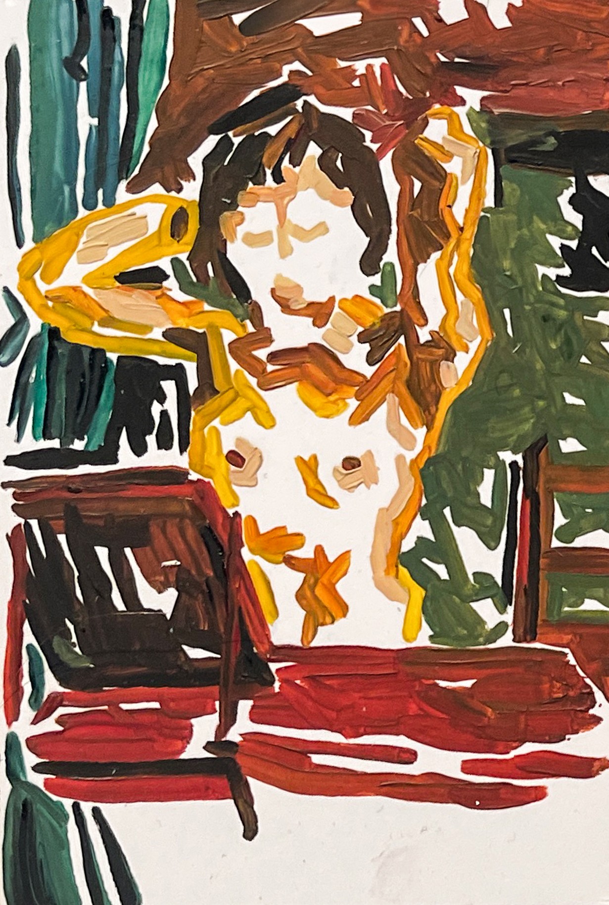 Nude with raised arms, 2025