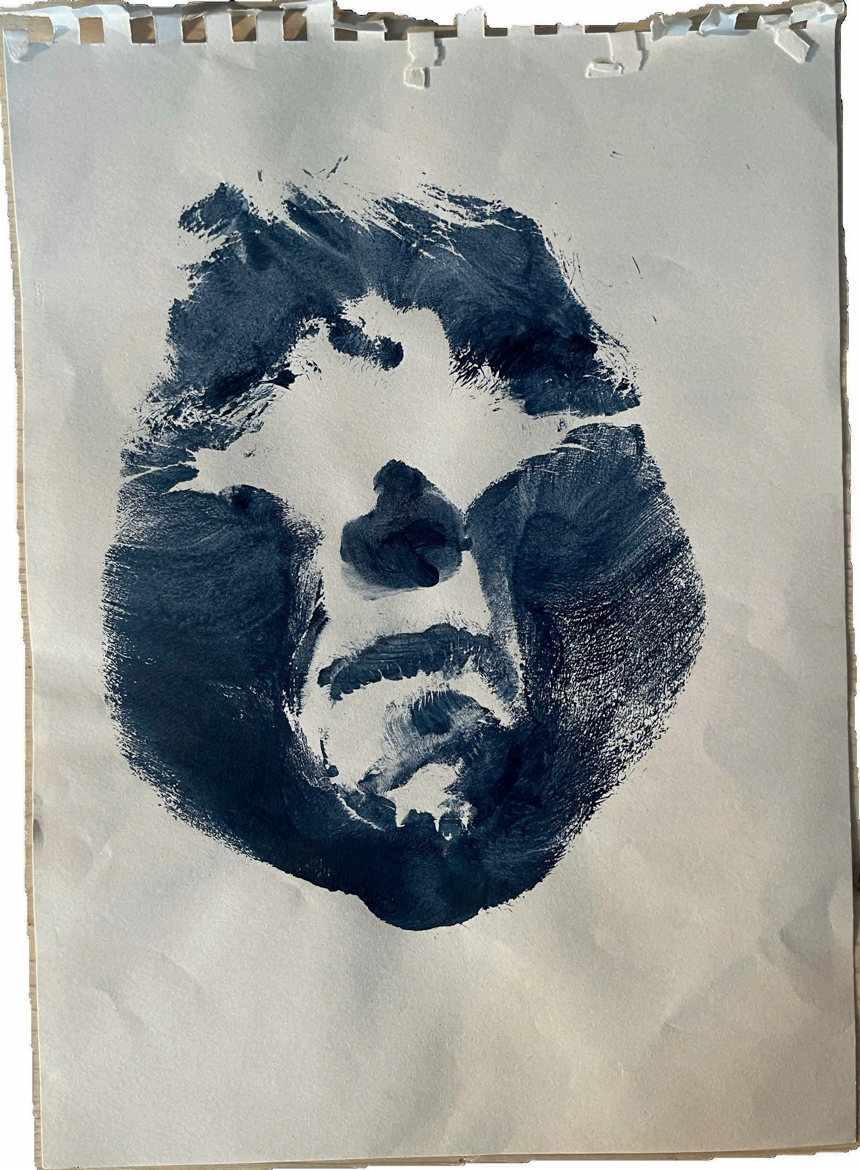Self-portraits, head prints, 2016