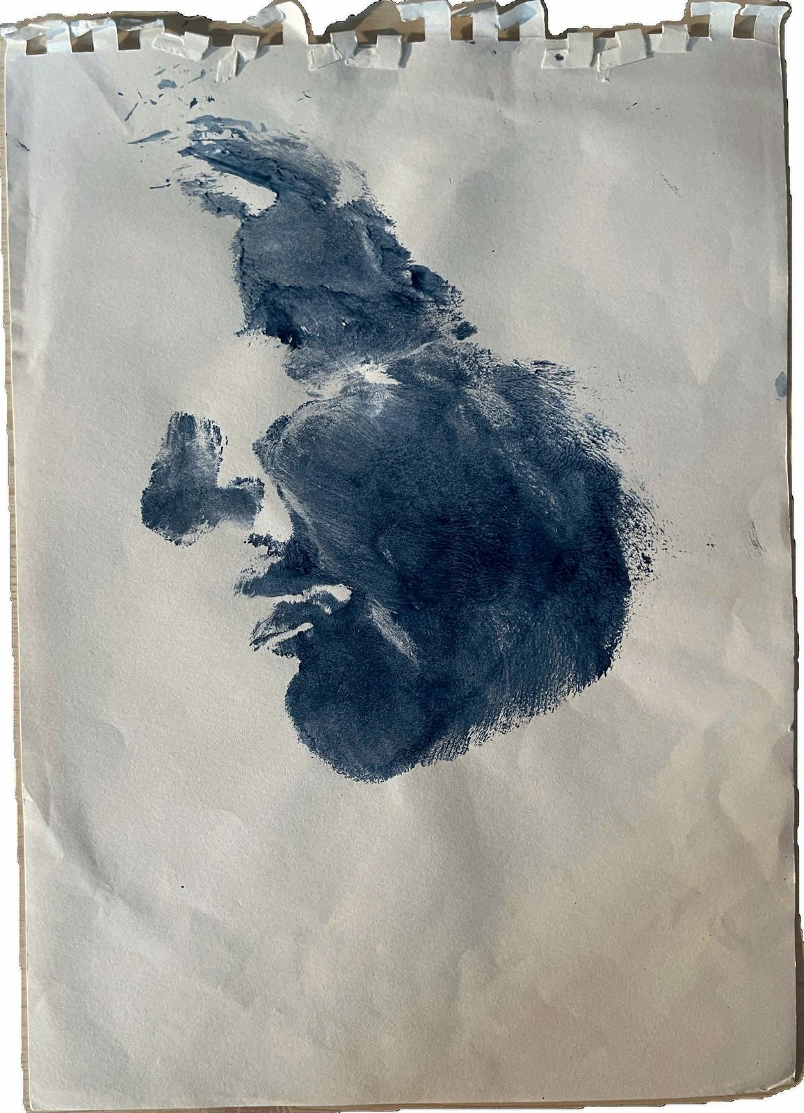 Self-portraits, head prints, 2016