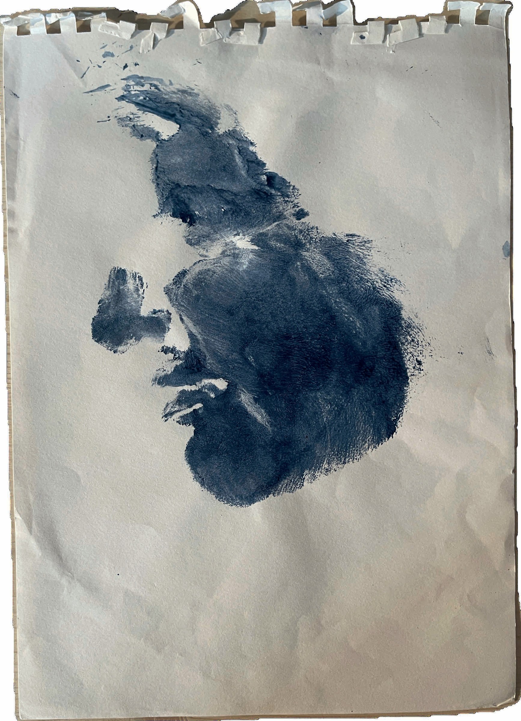 Self-portraits, head prints, 2016